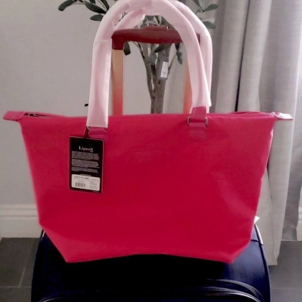 LIPAULT Paris $135 Tote Bag Travel Bag Shoulder Handbag Duffel Carry On Luggage - Picture 7 of 8